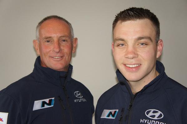 Hayden Paddon (right) and John Kennard (left) join Hyundai Motorsport in the World Rally Championship, the first Kiwis to have a professional contract at this level of world rallying.